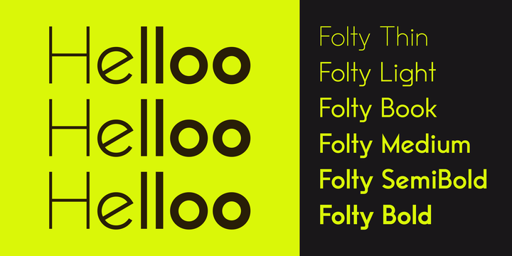 Example font Folty #1
